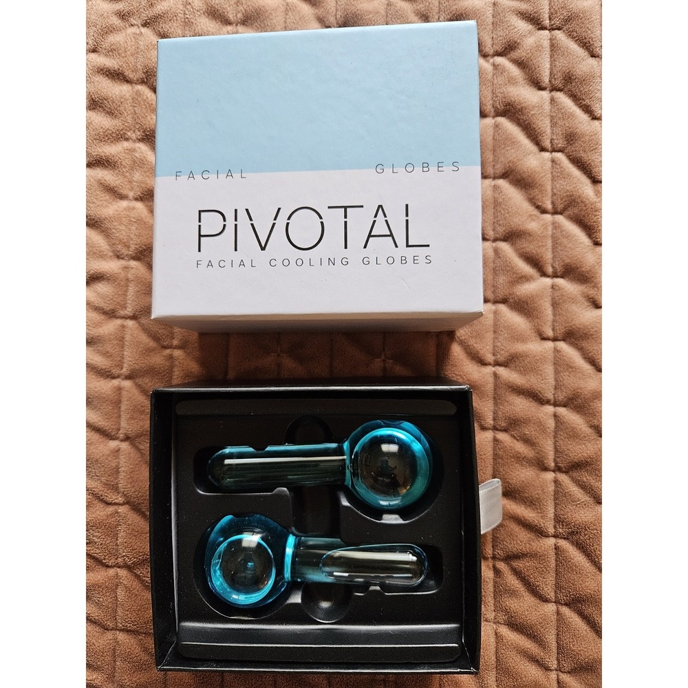 New In Box PIVOTAL Facial Cooling Globes - Two Pack
